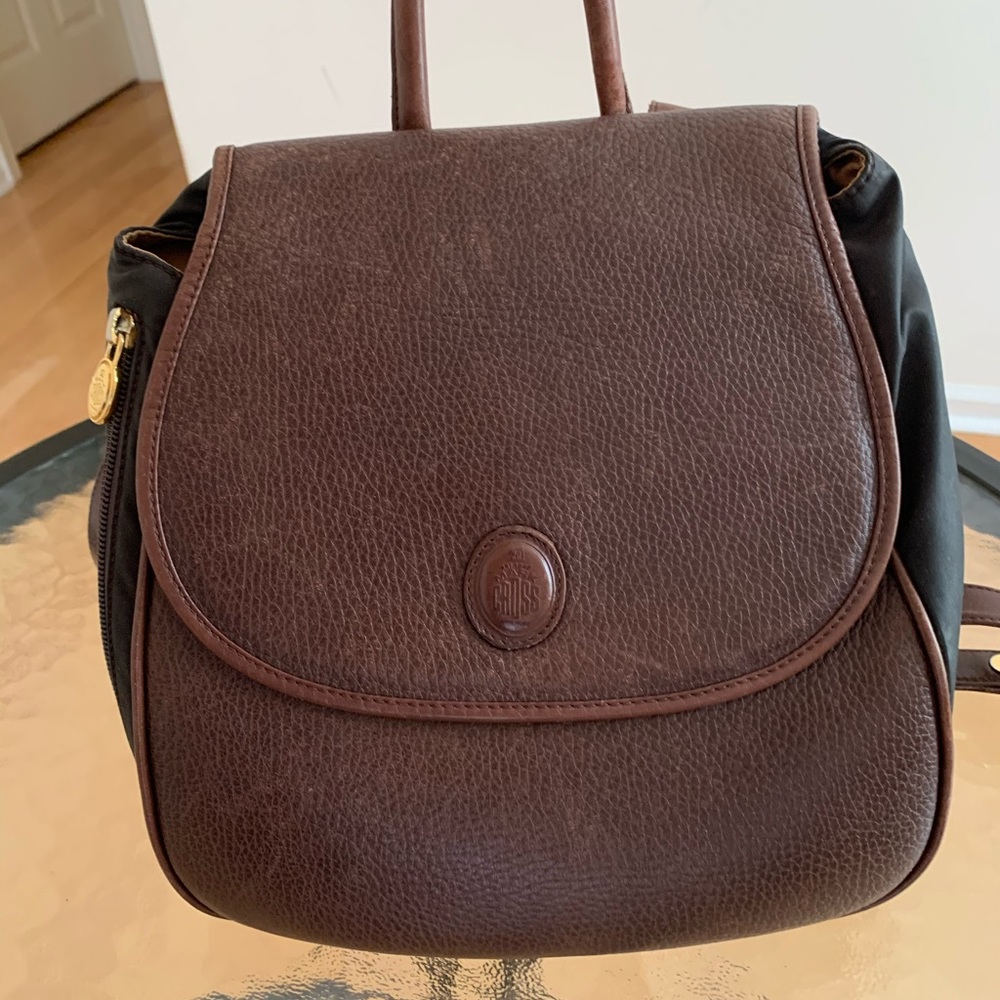 Mark Cross Dark Brown Leather Bookbag
